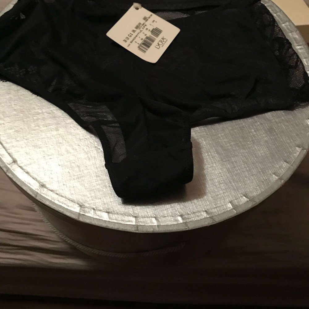 La Perla Black Sheer Lace Panties